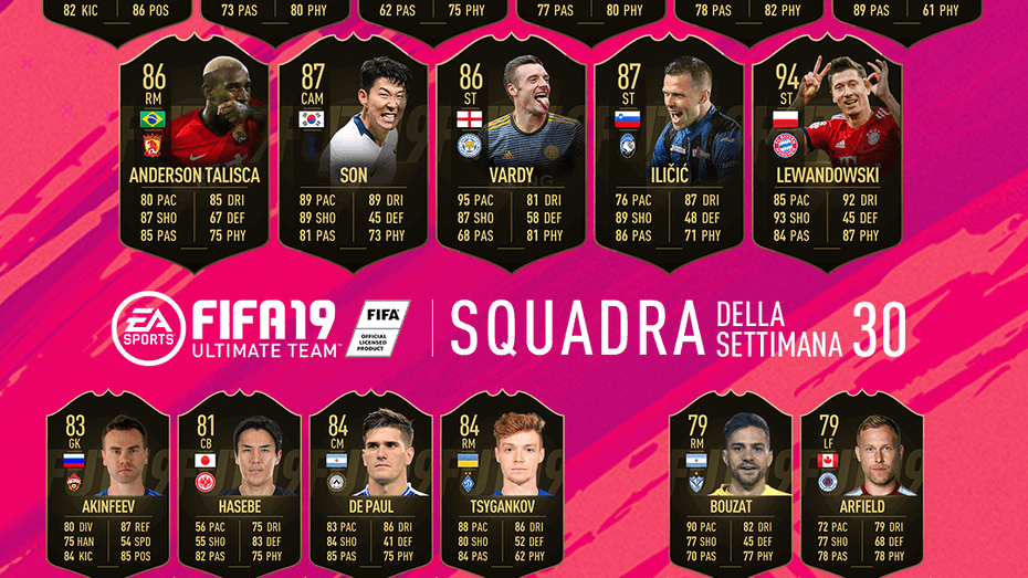 Immagine di FIFA 19 Ultimate Team: De Rossi, Ilicic e De Paul nella TOTW #30