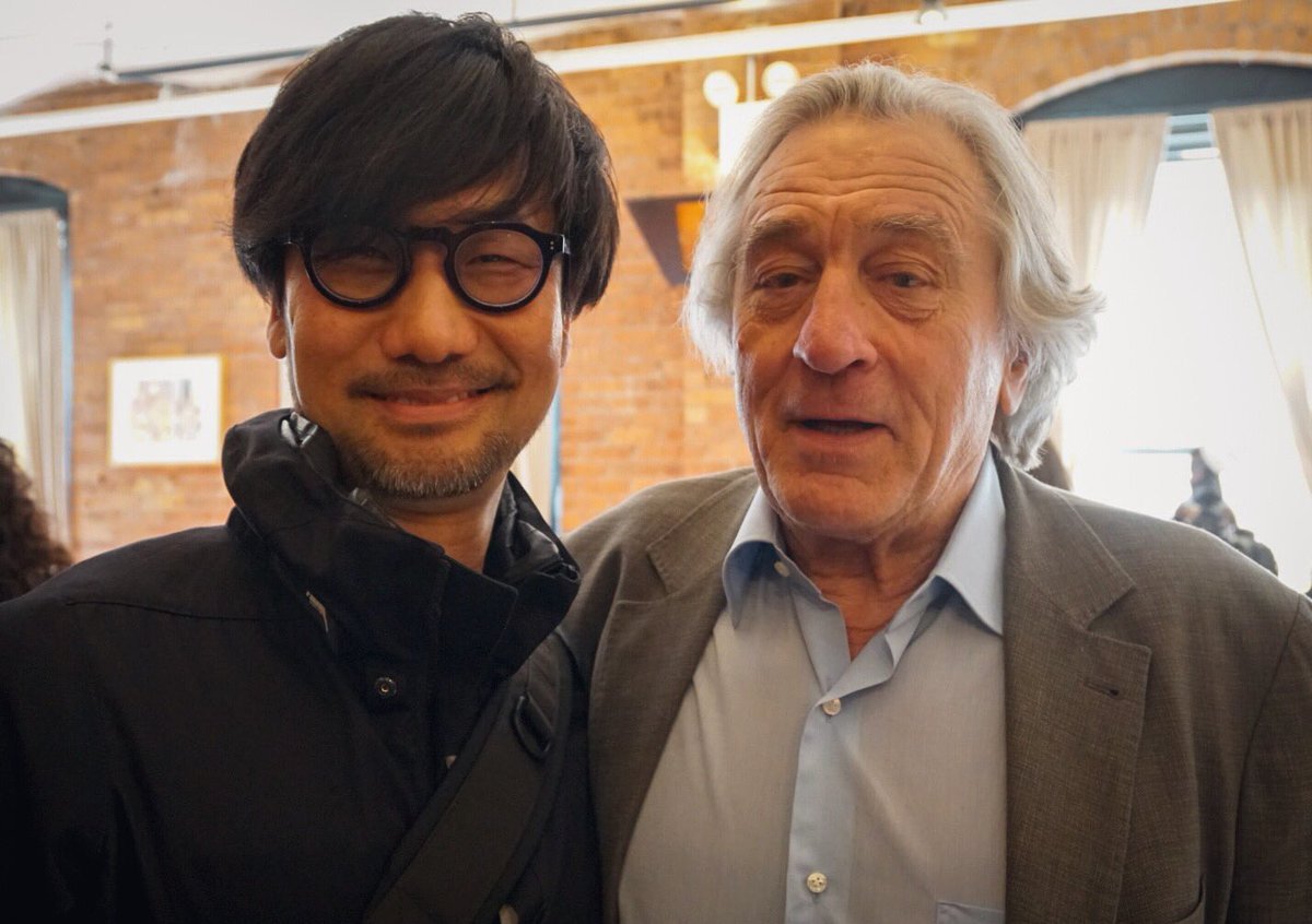 Kojima con Robert De Niro al Tribeca Film Festival