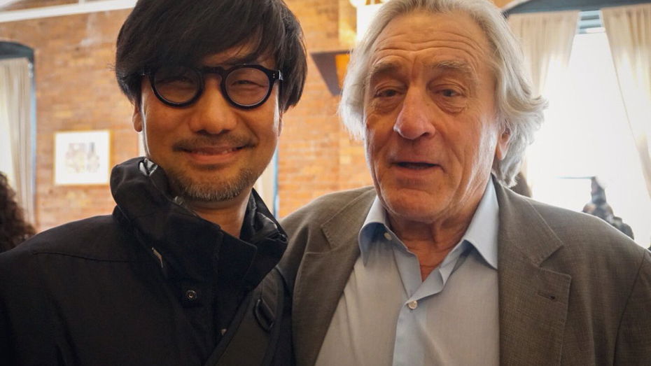 Immagine di Kojima con Robert De Niro al Tribeca Film Festival