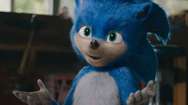 Il trailer del film di Sonic modificato con il look old-school del protagonista