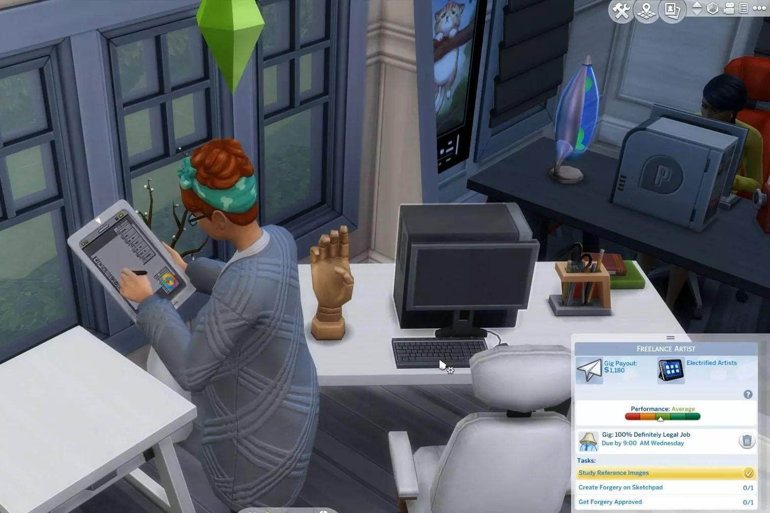 The Sims 4: aggiornamento gratuito introduce carriera da freelancer