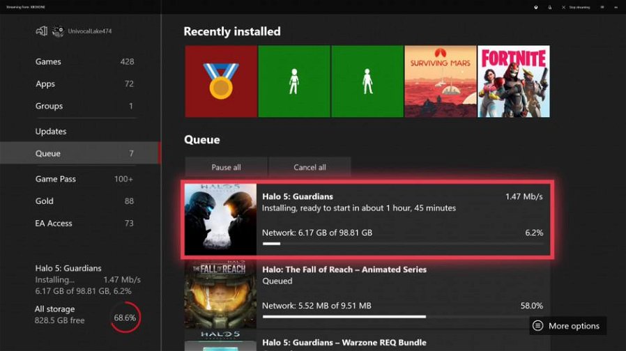 Immagine di Xbox One: update introduce più dettagli sui download