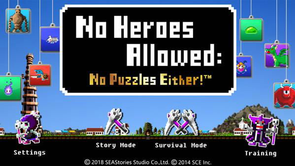 No Heroes Allowed No Puzzle Either! arriva anche su PC