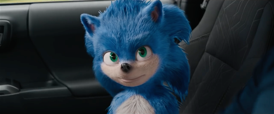 Immagine di Un artista aggiusta il nuovo look che Sonic ha nel film