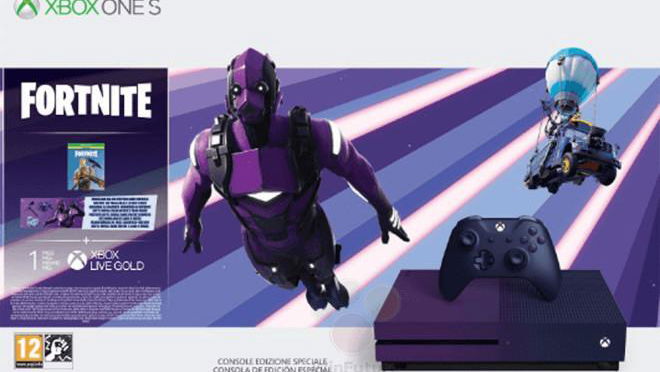 Xbox One S, spunta una console viola di Fortnite