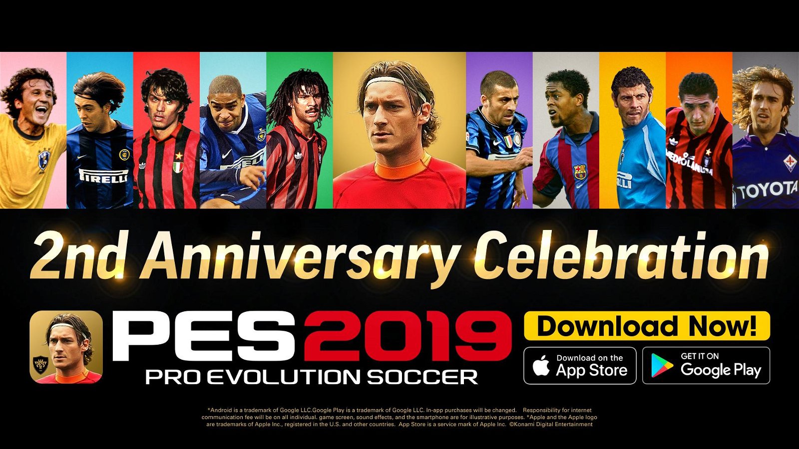 Konami celebra i due anni di PES Mobile (con Francesco Totti!)