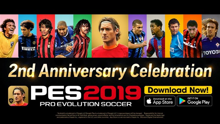 Immagine di Konami celebra i due anni di PES Mobile (con Francesco Totti!)
