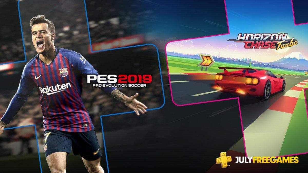 PlayStation Plus: PES 2019 e Horizon Chase Turbo nella lineup di luglio