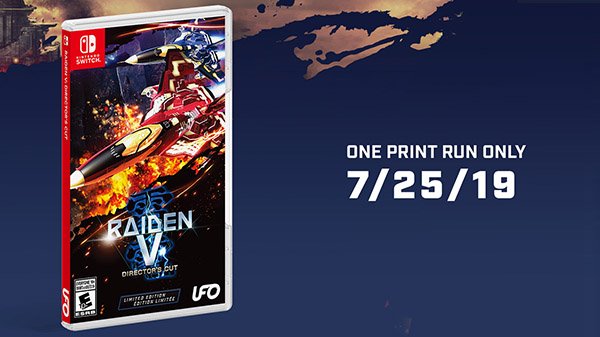 Raiden V Director's Cut: Annunciata la data d'uscita delle versione Switch