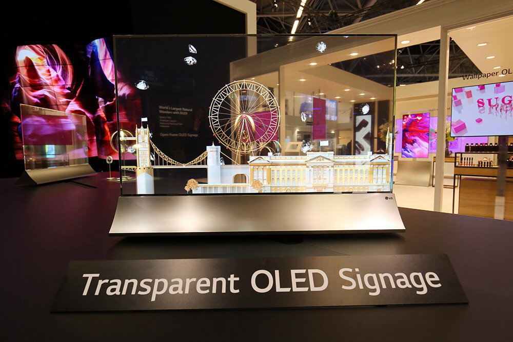 LG lancia anche in Italia uno schermo OLED trasparente