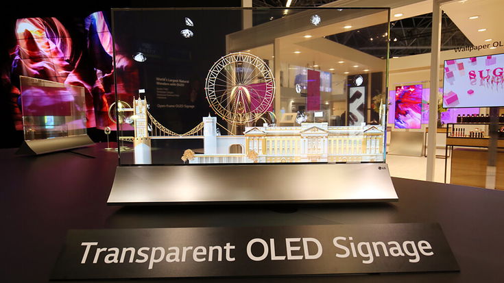 LG lancia anche in Italia uno schermo OLED trasparente