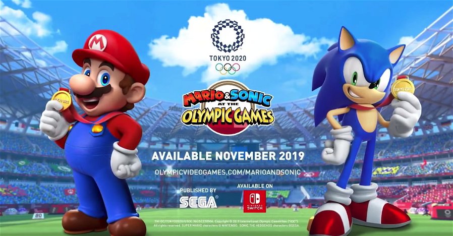 Immagine di Mario e Sonic ai Giochi Olimpici di Tokyo 2020, nuovi personaggi confermati