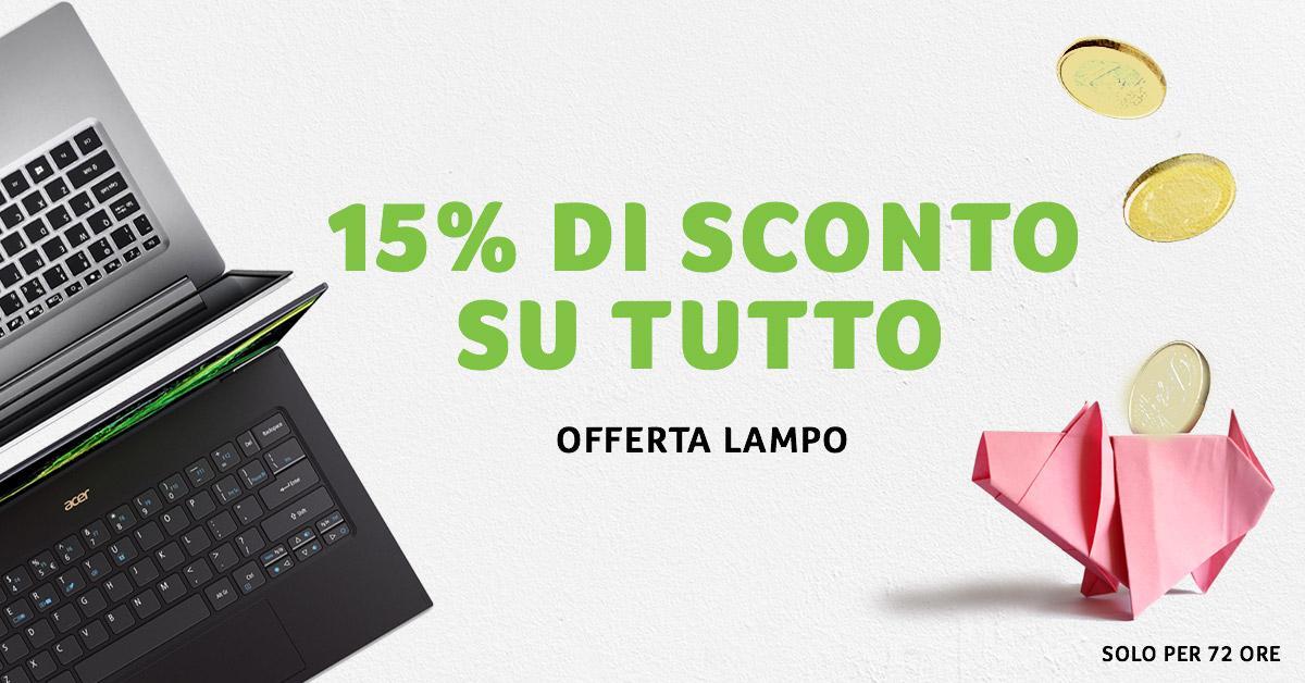Acer: Offerta lampo sullo Store Ufficiale