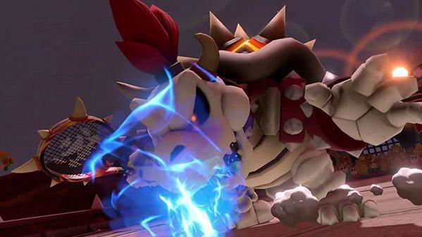 Immagine di Mario Tennis Aces, Dry Bowser in un lungo video dal gioco