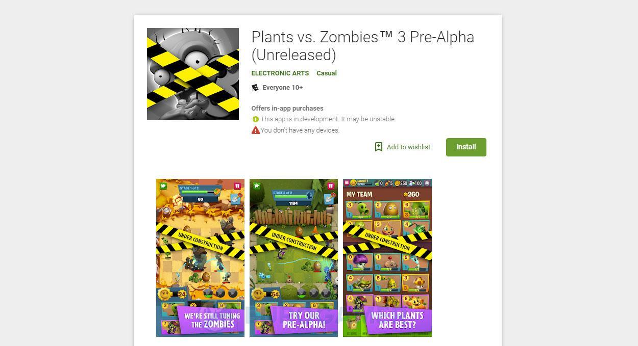 Plants vs. Zombies 3, disponibile a sorpresa la pre-alpha
