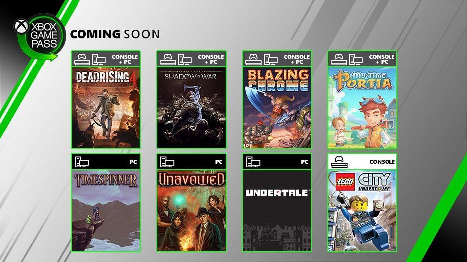 Xbox Game Pass: 8 novità a luglio, tra cui Dead Rising 4 e L'Ombra della Guerra