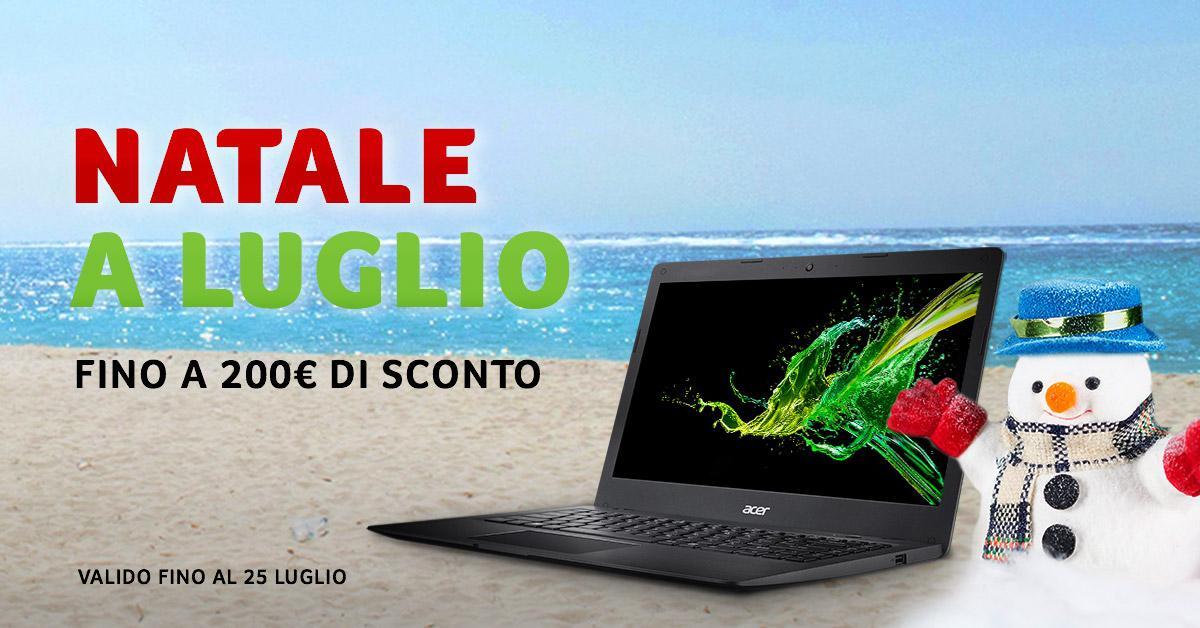 Acer lancia gli sconti Natale a luglio