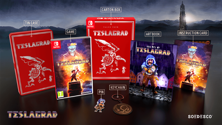 Immagine di Teslagrad, edizione fisica per Nintendo Switch in arrivo a settembre