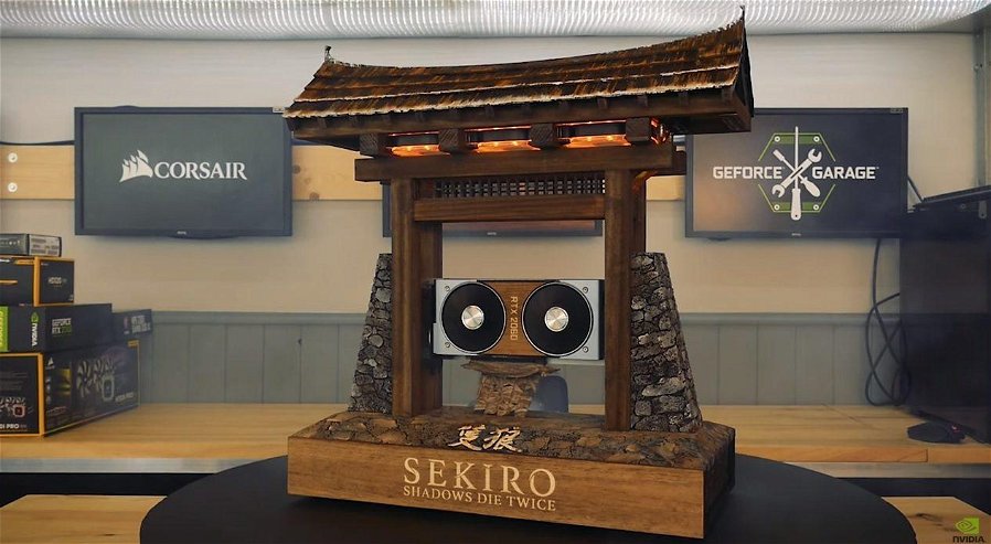 Immagine di Modder realizza un PC (un'opera d'arte?) dedicato a Sekiro