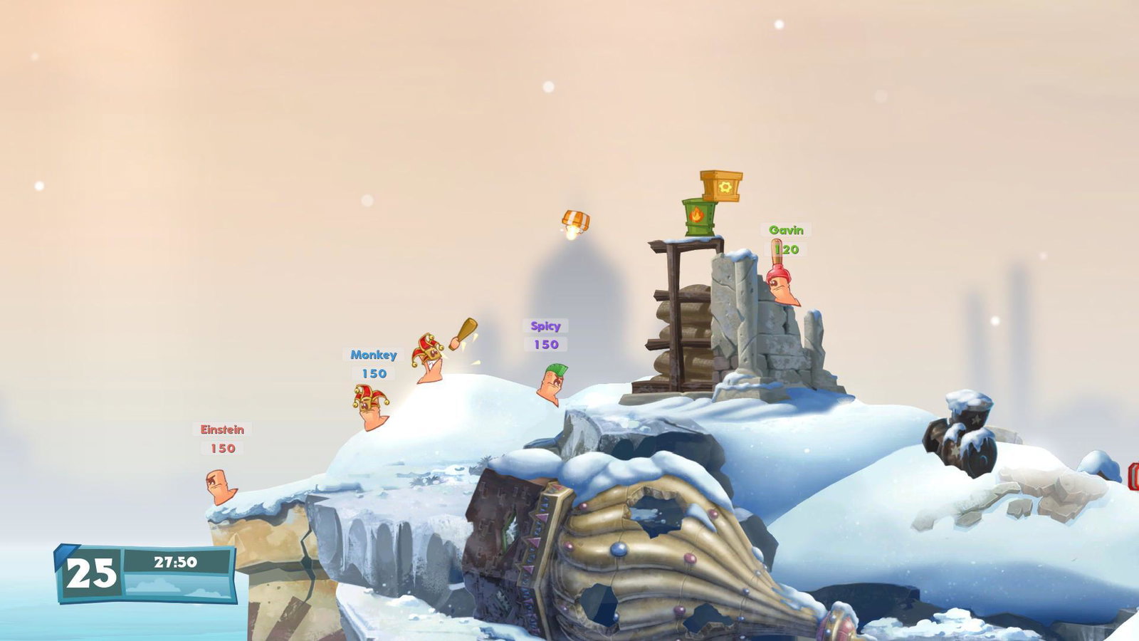 Questo weekend si gioca gratis a Worms su Steam