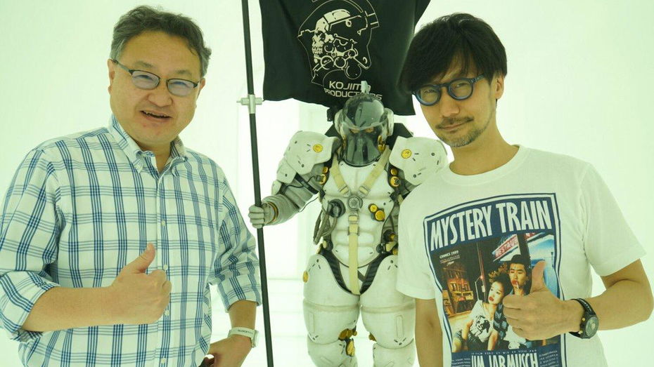 Immagine di Yoshida di Sony in visita da Kojima Productions