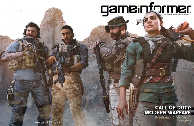 Immagine di Call of Duty: Modern Warfare è il gioco in copertina su Game Informer di settembre