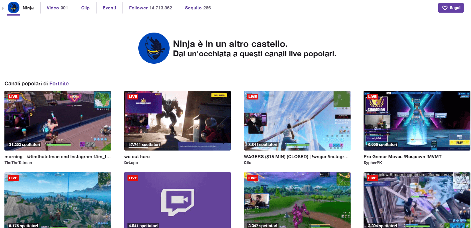 Twitch cita Super Mario Bros. per annunciare l'addio di Ninja