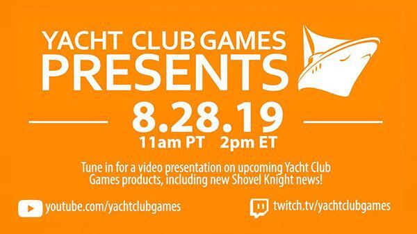 Yacht Club Games terrà presto una video presentazione