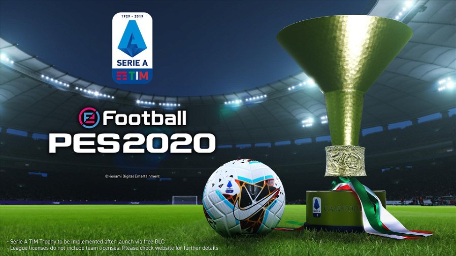 Immagine di eFootball PES 2020: Konami annuncia la presenza della licenza ufficiale della Serie A TIM