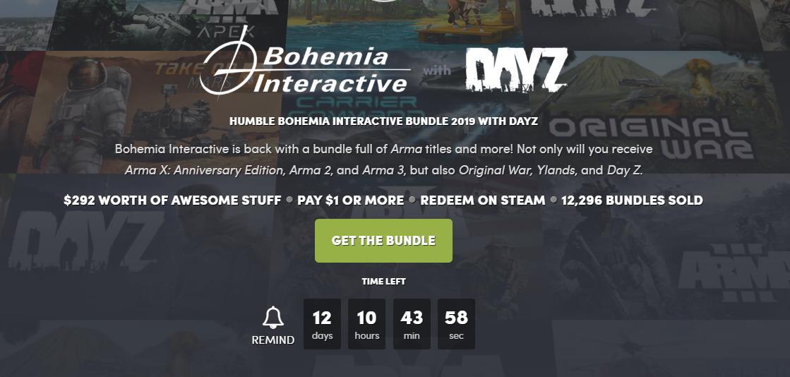 Humble Bundle: Il nuovo pacchetto è dedicato ai titoli Bohemia Interactive
