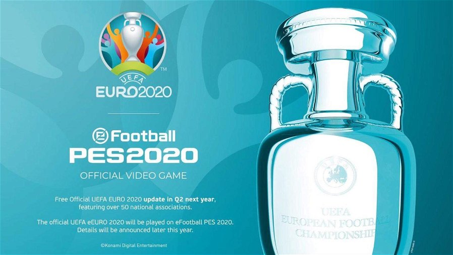 Immagine di eFootball PES 2020: Konami annuncia la partnership UEFA esclusiva,  il DLC Euro 2020 gratuito ed il torneo eEURO 2020