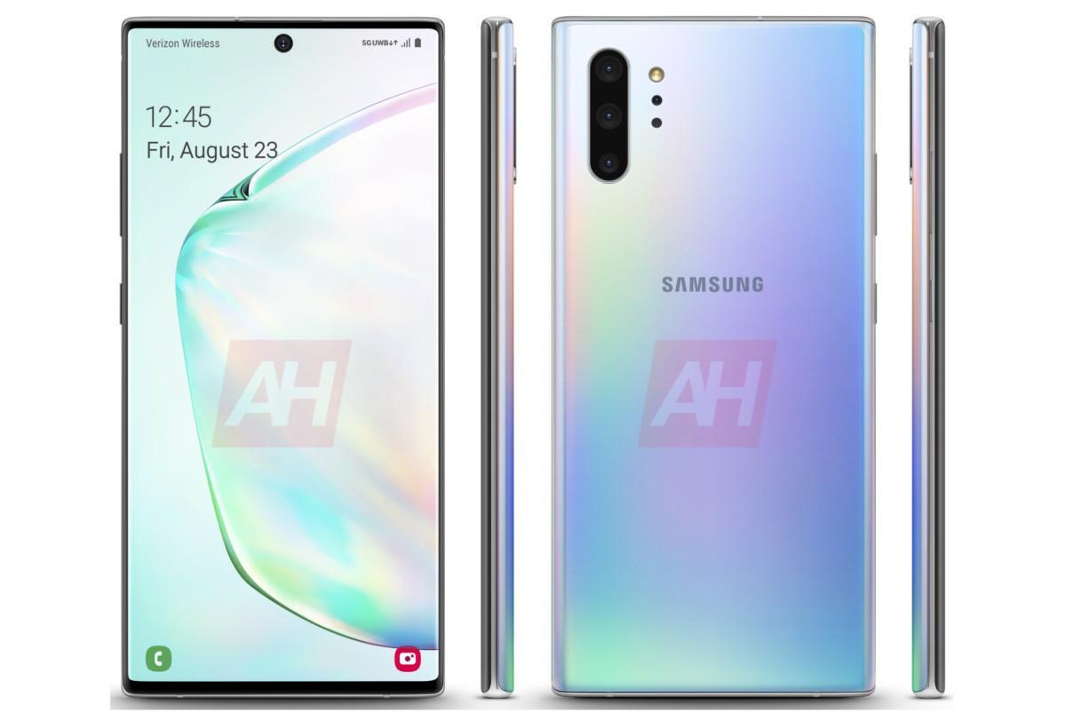 Samsung Galaxy Note 10: ecco che aspetto avrà