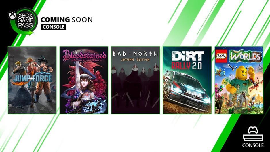 Xbox Game Pass console: Jump Force e Bloodstained guidano la lineup di fine settembre