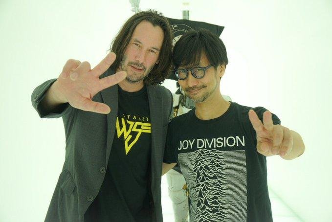 Immagine di Keanu Reeves incontra Hideo Kojima nel suo studio