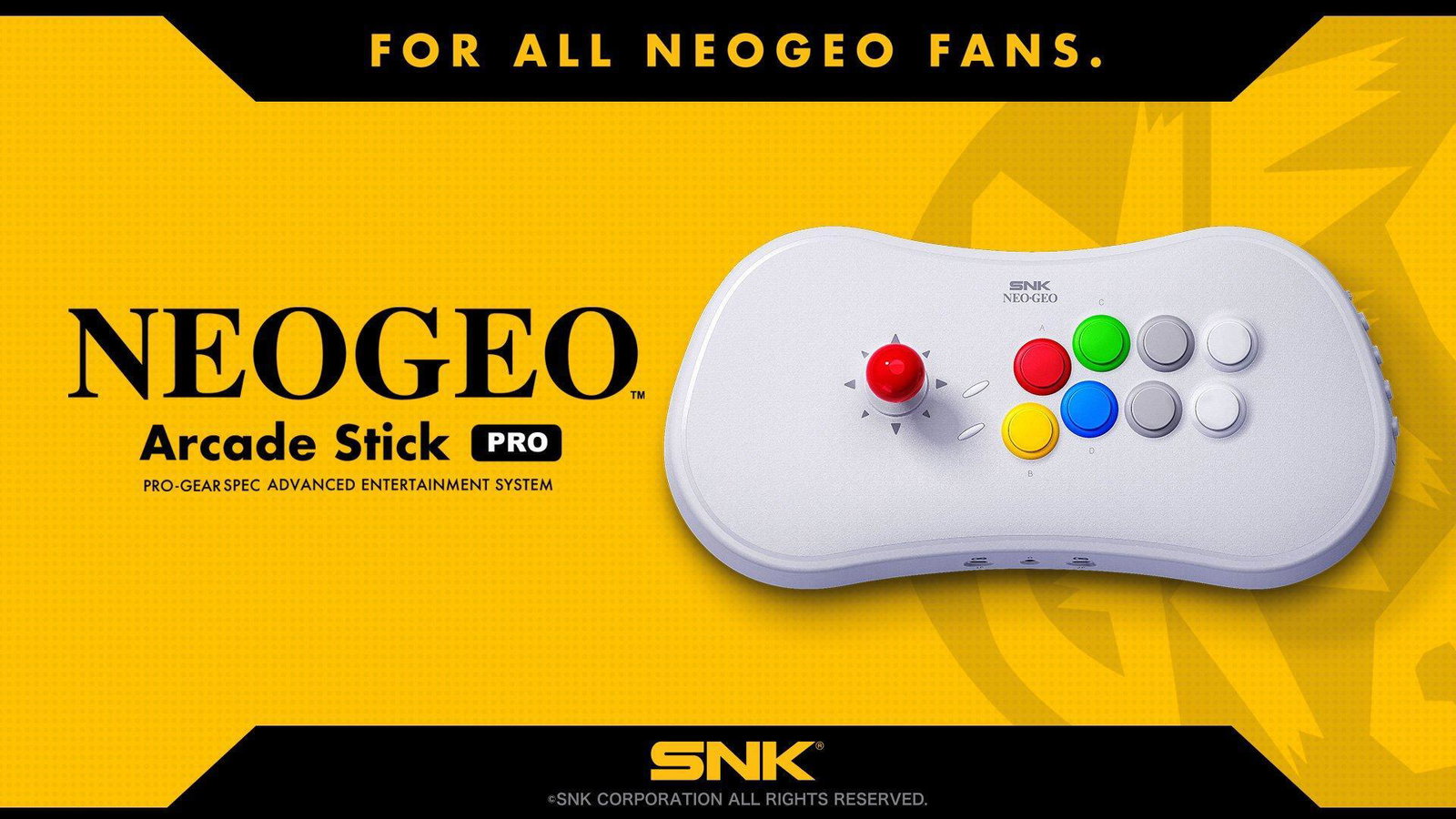SNK annuncia NEOGEO Arcade Stick Pro