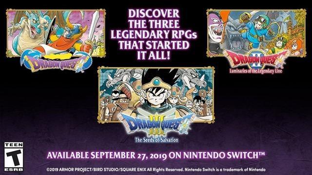 Dragon Quest I, II e III Collection arriva a fine mese in formato fisico in Asia