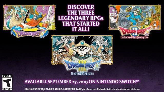 Dragon Quest I, II e III Collection arriva a fine mese in formato fisico in Asia