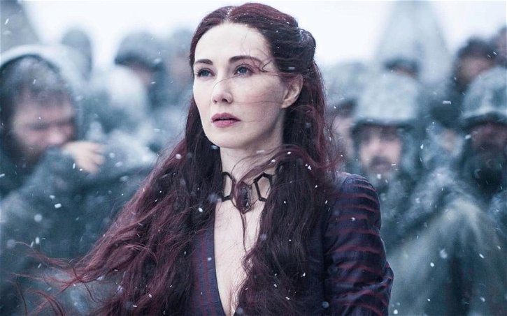 Immagine di Carice van Houten (Melisandre) sul finale di Game of Thrones