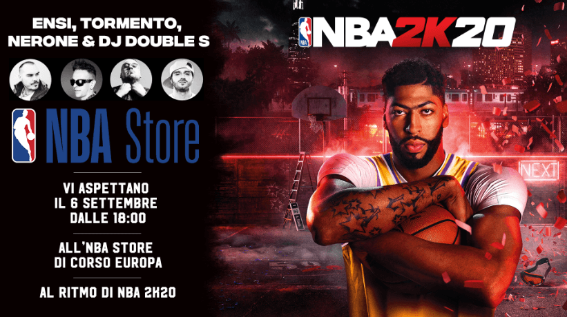 NBA 2K20 sarà lanciato in grande stile con un evento rap battle all'NBA Store di Milano!