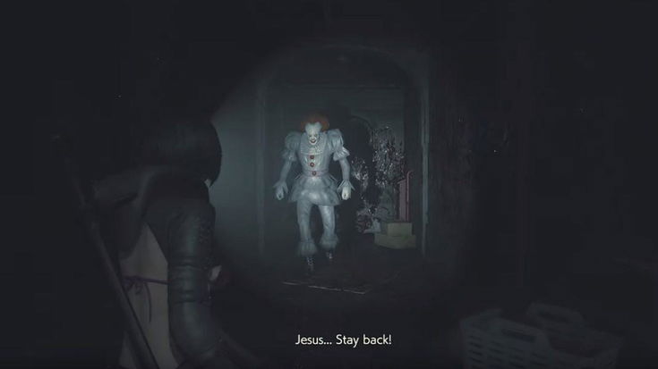 Resident Evil 2, una mod introduce il clown Pennywise da IT