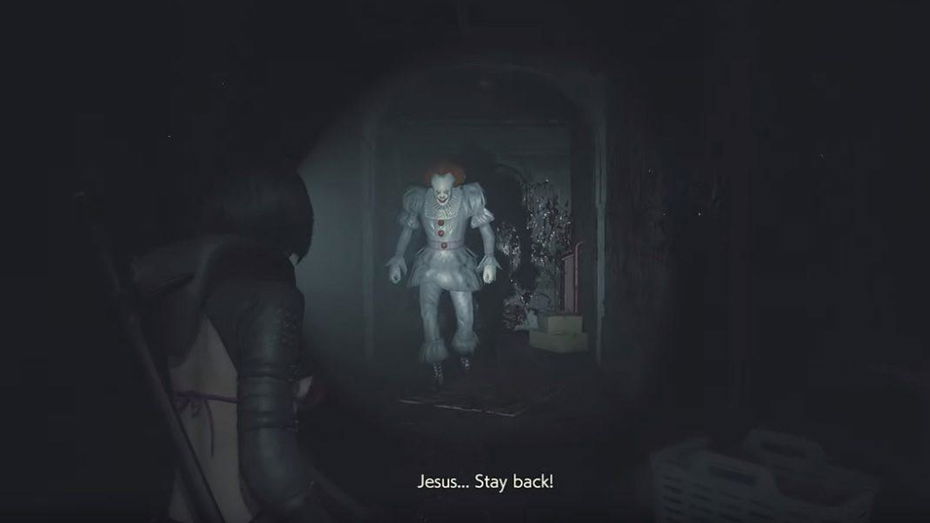 Immagine di Resident Evil 2, una mod introduce il clown Pennywise da IT