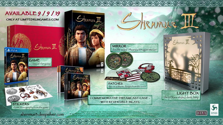 Shenmue III: la Collector's Edition sarà prenotabile oggi