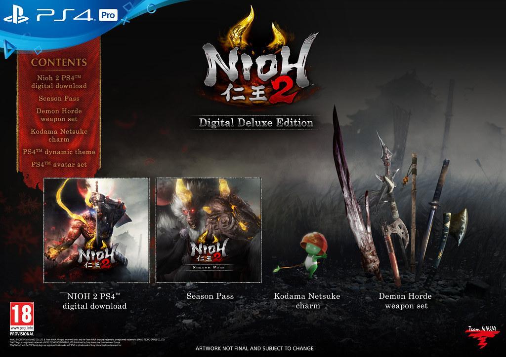 Nioh 2: via ai pre-order, ecco le edizioni speciali