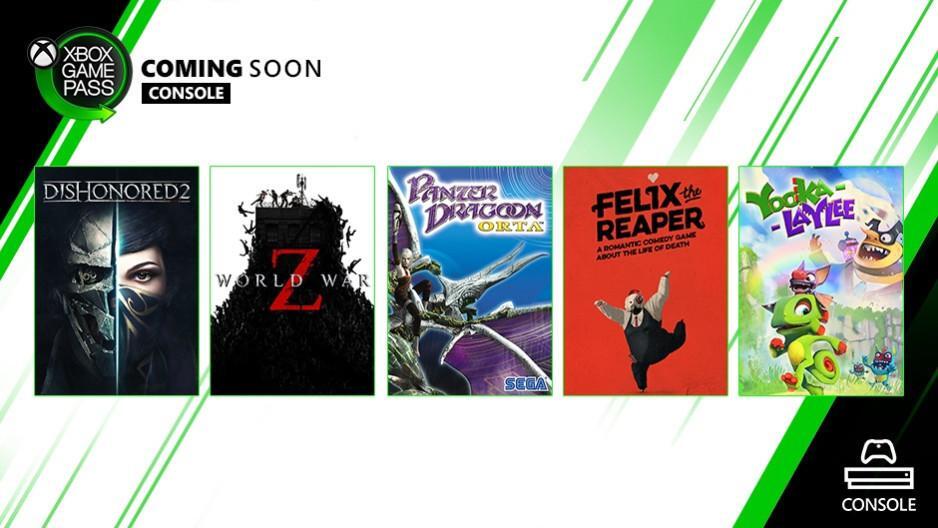 Xbox Game Pass: Fallout New Vegas, World War Z, Dishonored 2 ad ottobre