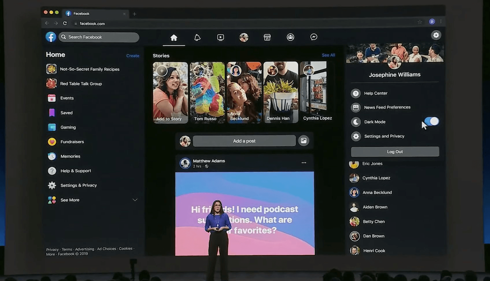 Facebook cambia faccia e si fa dark - Le novità tech e social