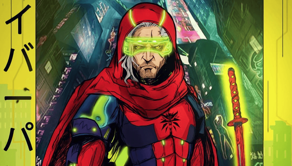 Fan immagina Geralt e Ciri nel mondo di Cyberpunk 2077