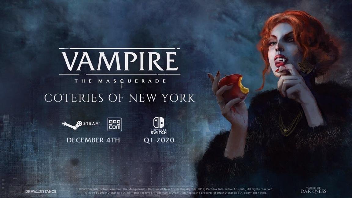 Vampire The Masquerade – Coteries of New York, i vampiri tornano nel nuovo trailer