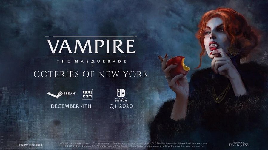 Immagine di Vampire The Masquerade – Coteries of New York, i vampiri tornano nel nuovo trailer