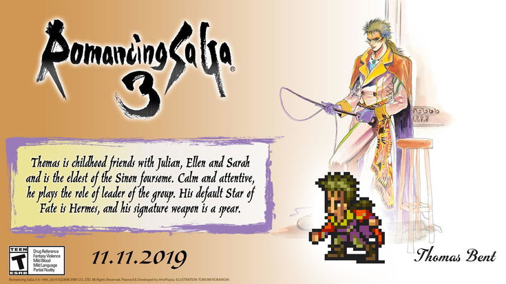 Romancing Saga 3 presenta i personaggi secondari