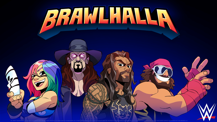 Immagine di Roman Reigns, The Undertaker, Asuka e Macho Man ora disponibili in Brawlhalla